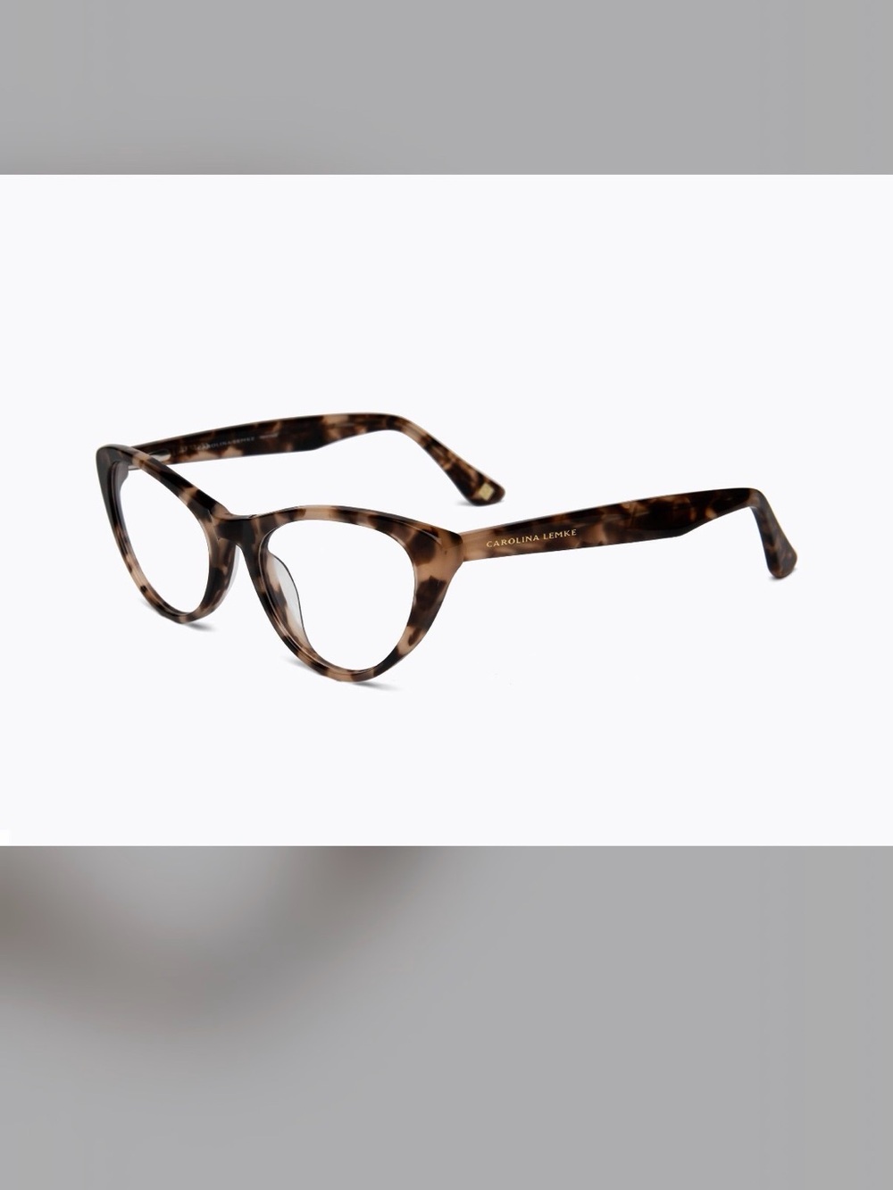 Carolina Lemke Women’s Tortoiseshell Cat-Eye Glasses - Brown